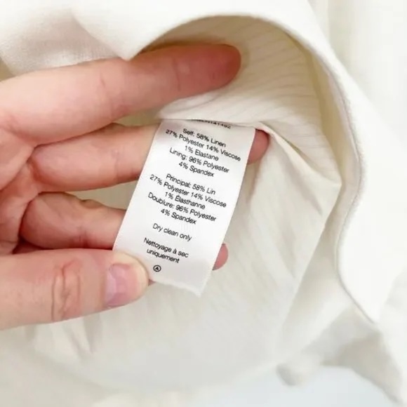 Veronica Beard Miller Dickey Jacket Blazer White Linen - Picture 5 of 7